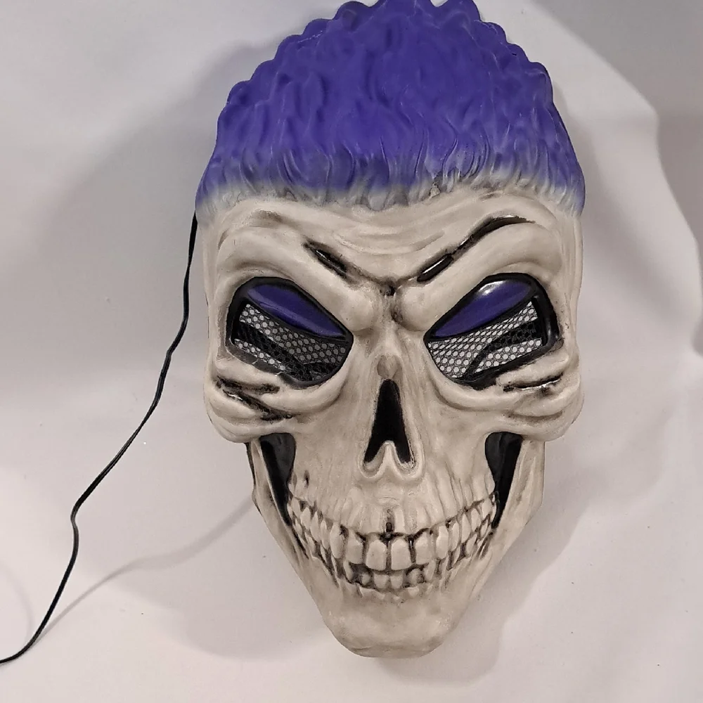 Men's Purple Skull Face Mask